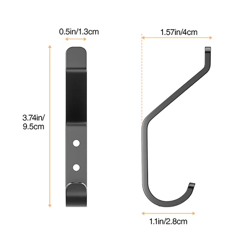Heavy-Duty Stainless Steel Wall Hooks – Strength Meets Simplicity (4 Pack)
