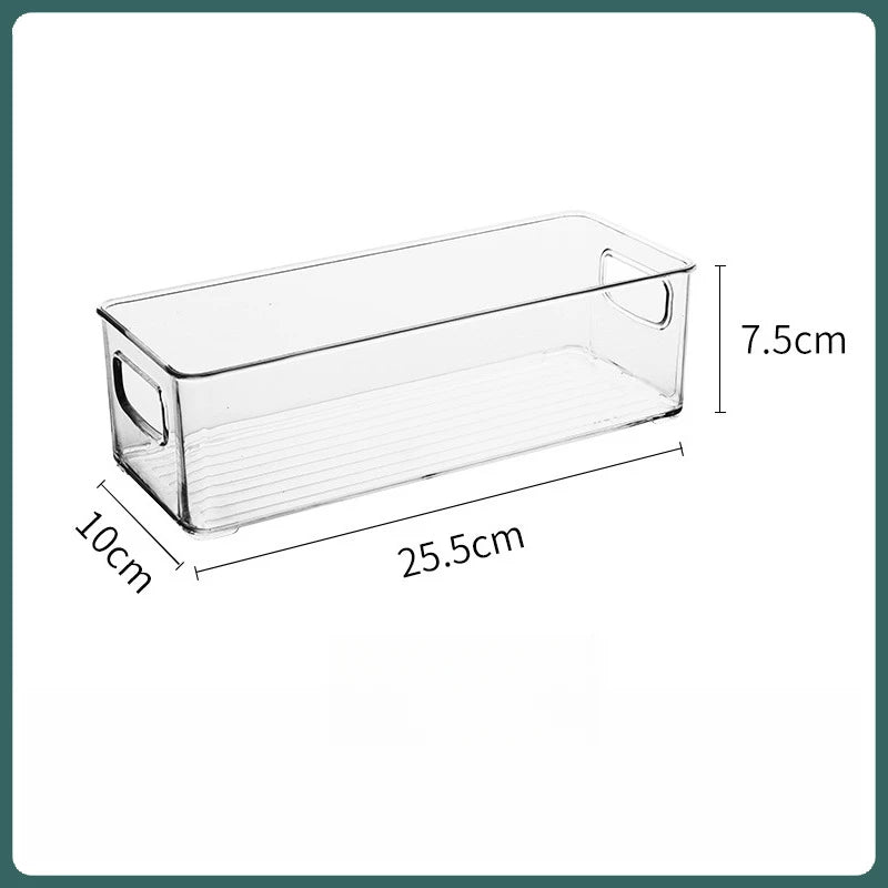 Clear Stackable Pantry Storage Bins — 1/2/3 Pack with Handle