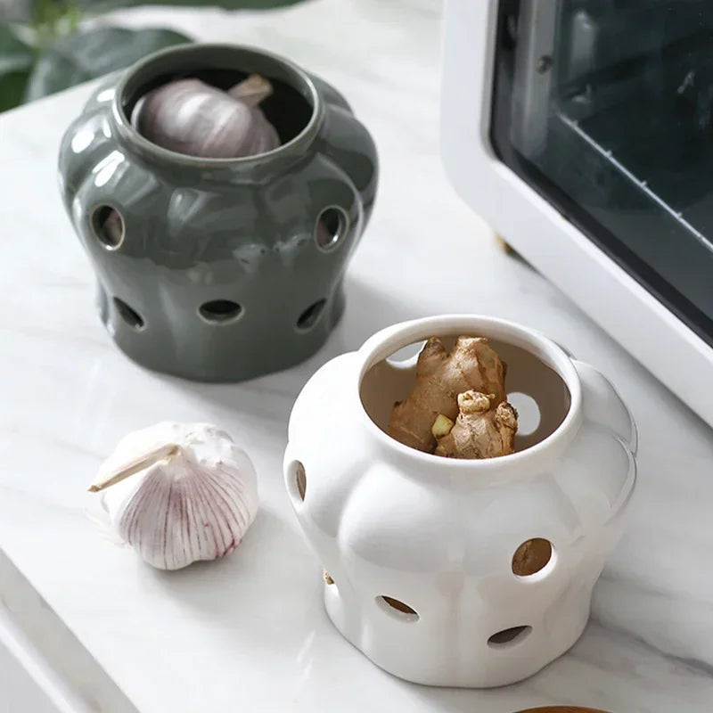 Storage Jar -Pumpkin Shape