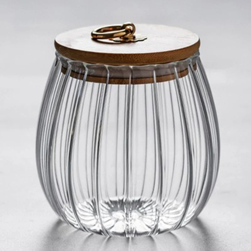High Borosilicate Glass Storage Jar – Elegant and Practical
