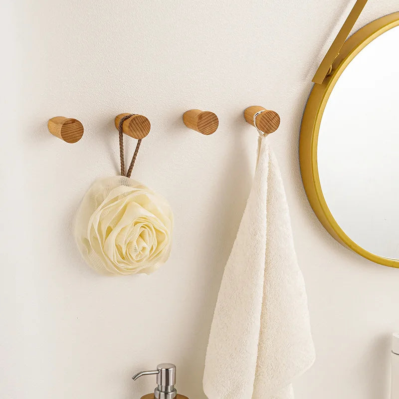 Rustic Solid Wood Wall Hook – Handcrafted