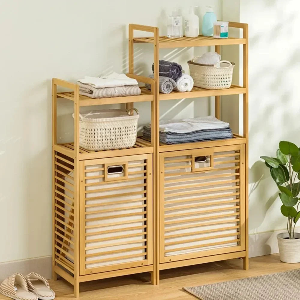 The Alpine Hamper Étagère: Bespoke Laundry Management