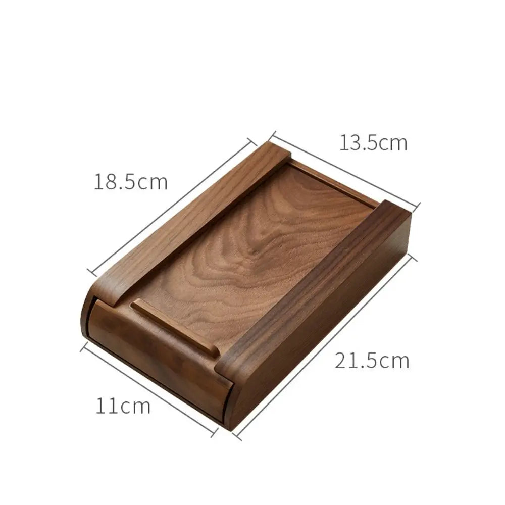 Convenient Under Desk Storage Box Natural Bamboo/Walnut