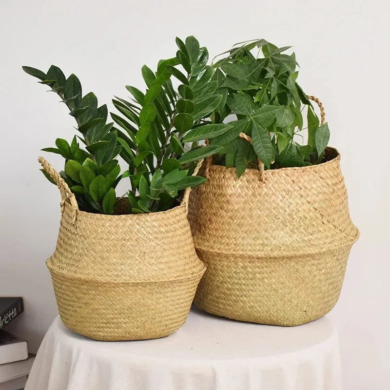 Handwoven Wicker Seagrass Basket